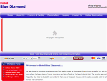 Tablet Screenshot of hotelbluediamond.in